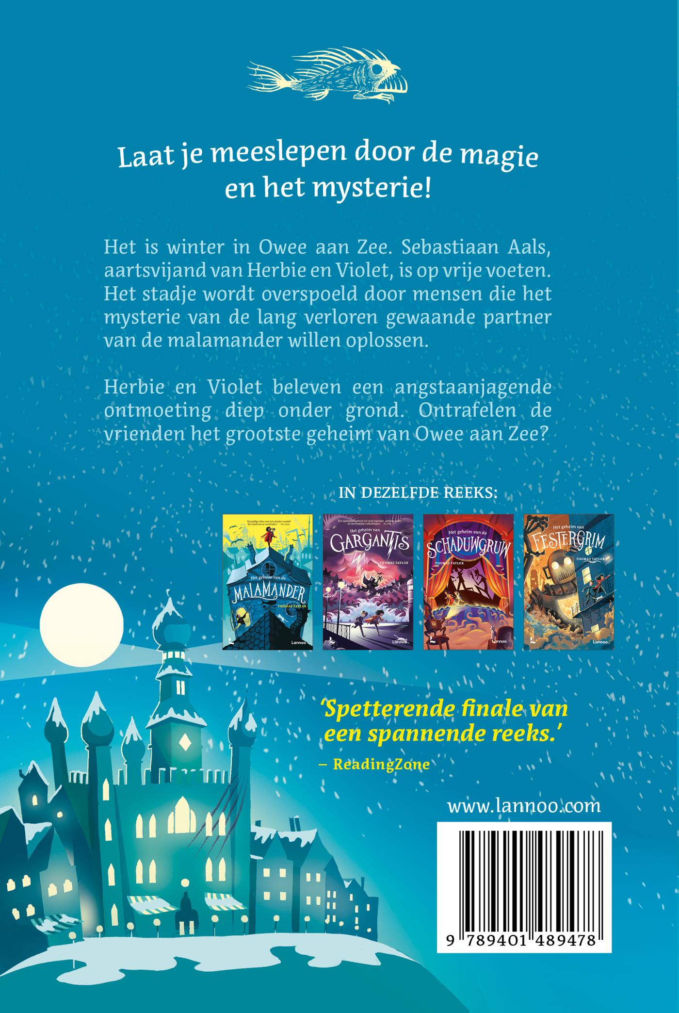 Achterkant van Het geheim van de Meermindusa