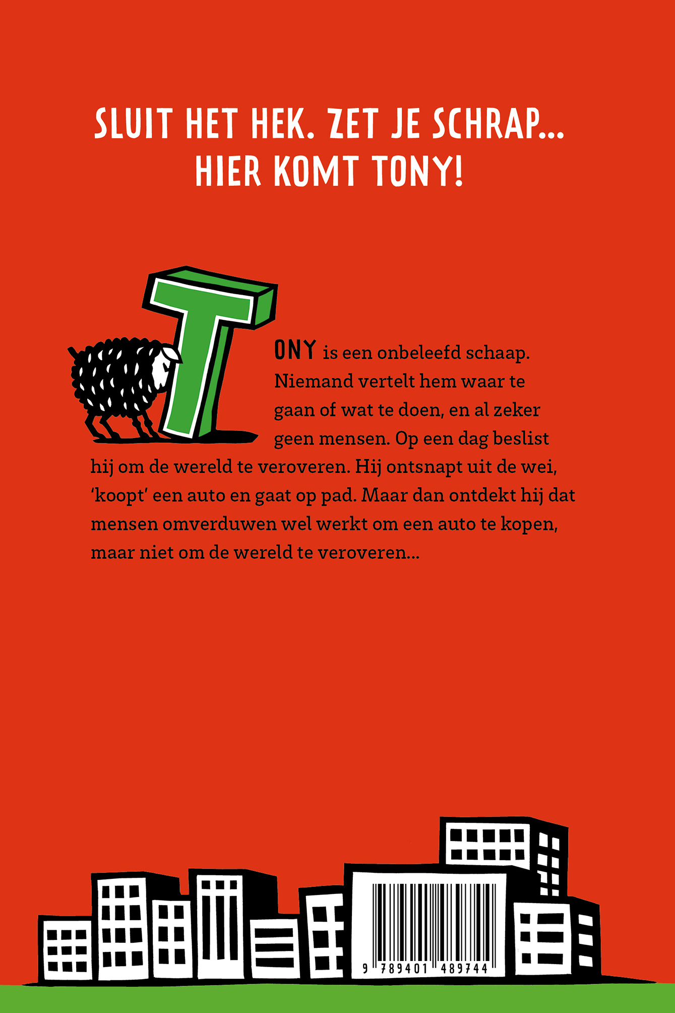 Achterkant van Tony