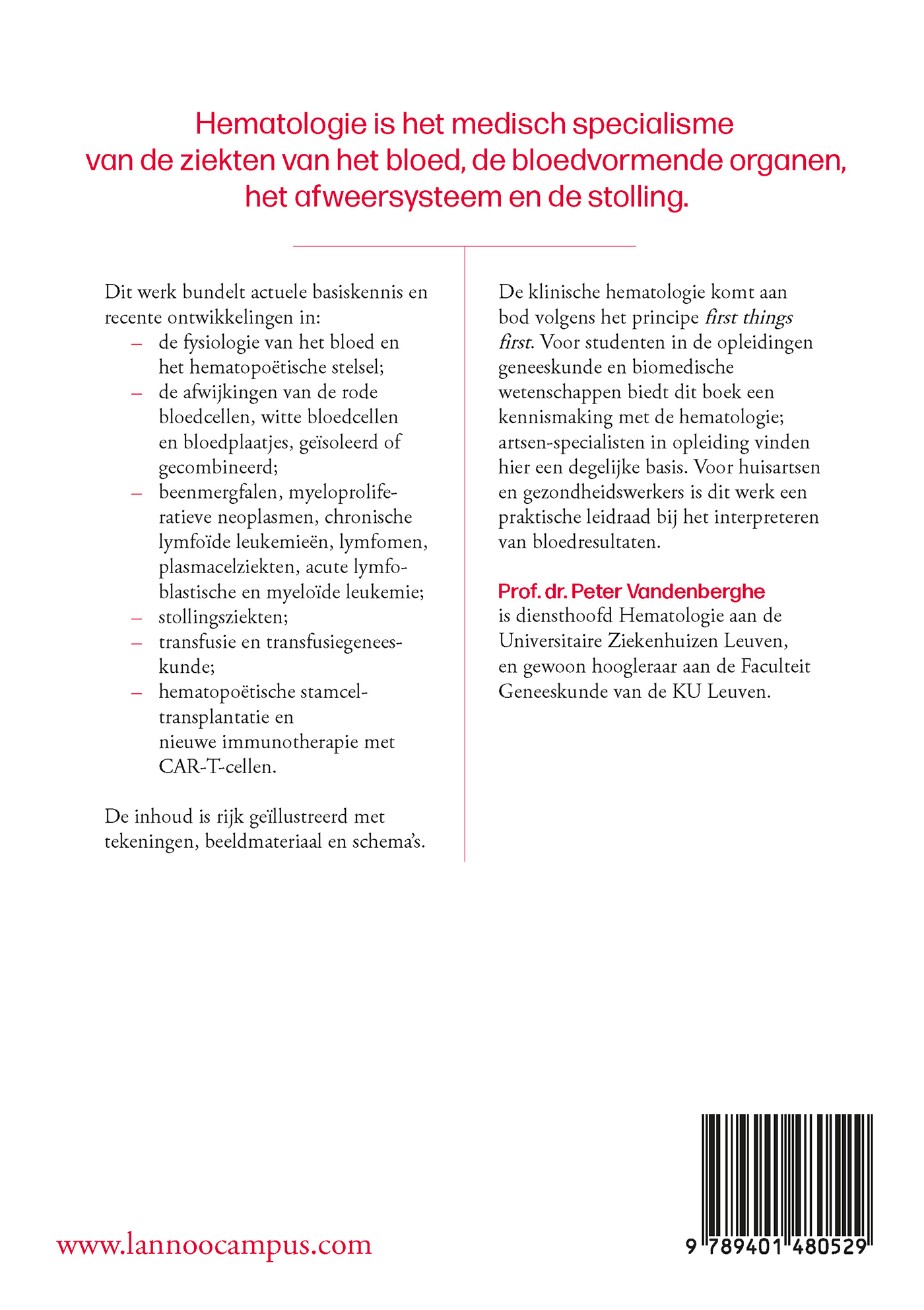 Achterkant van Hematologie