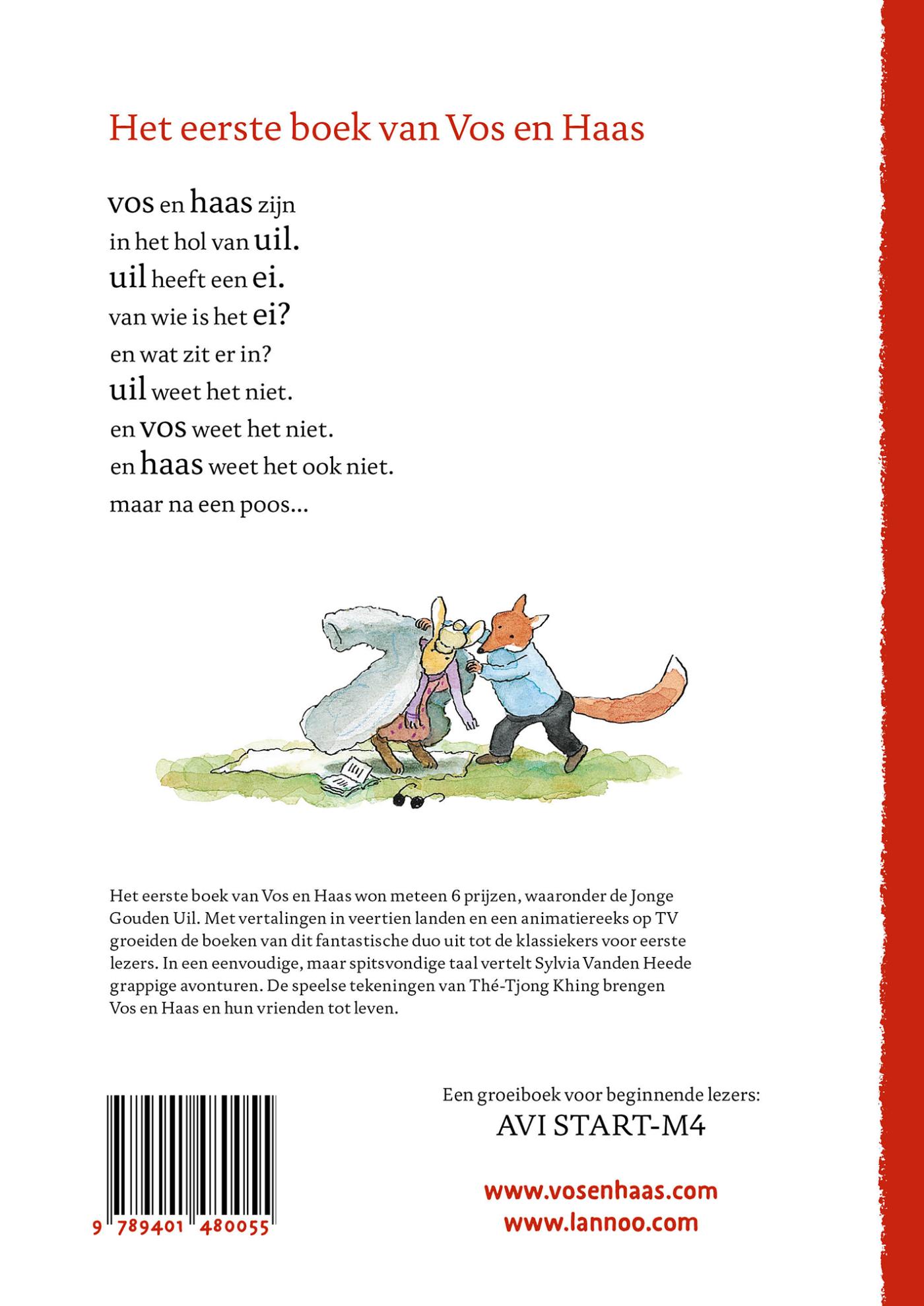 Achterkant van Vos en Haas