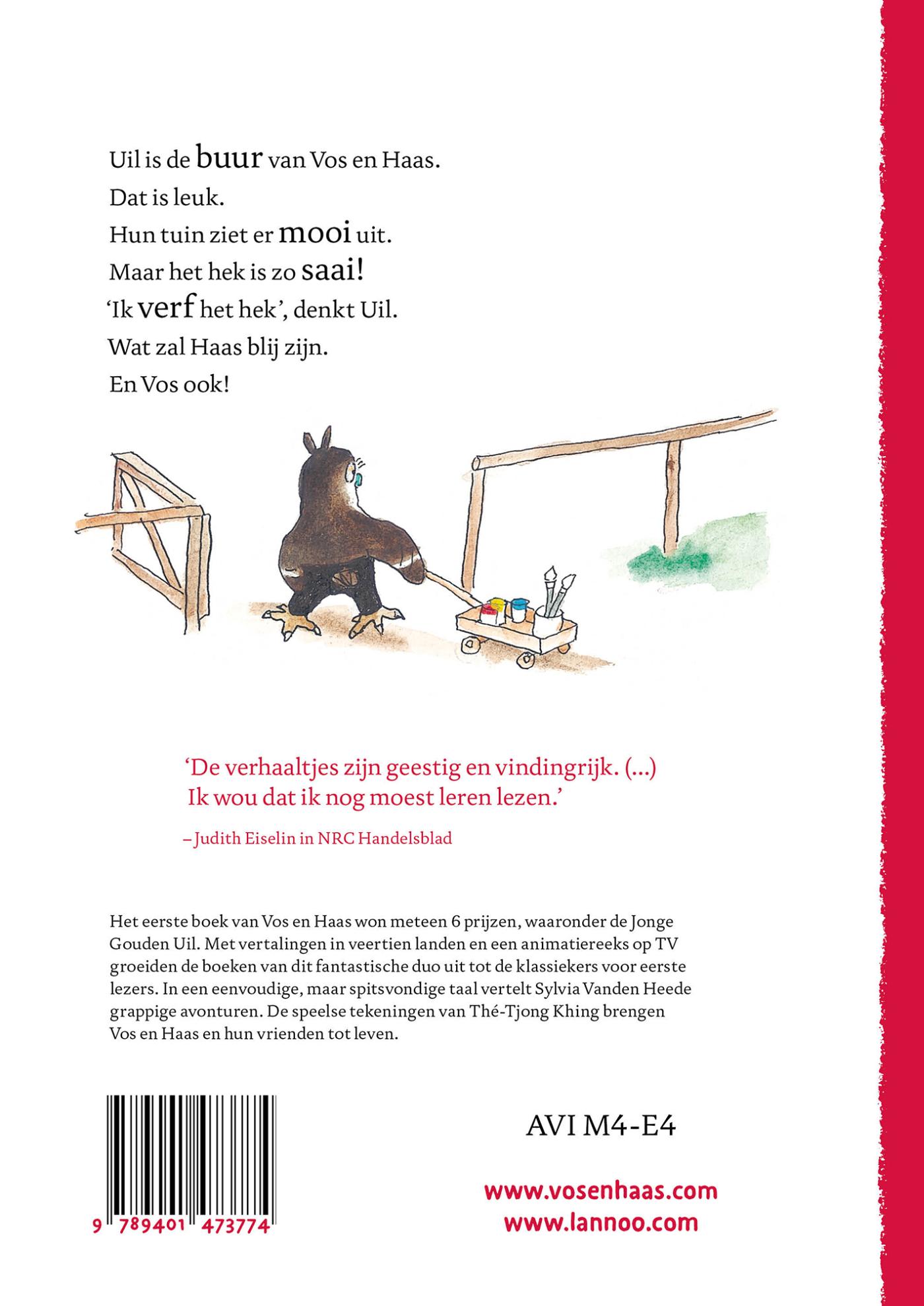 Achterkant van Uil maakt het bont