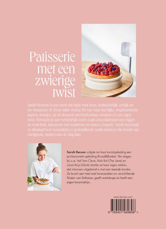 Achterkant van Sweet table