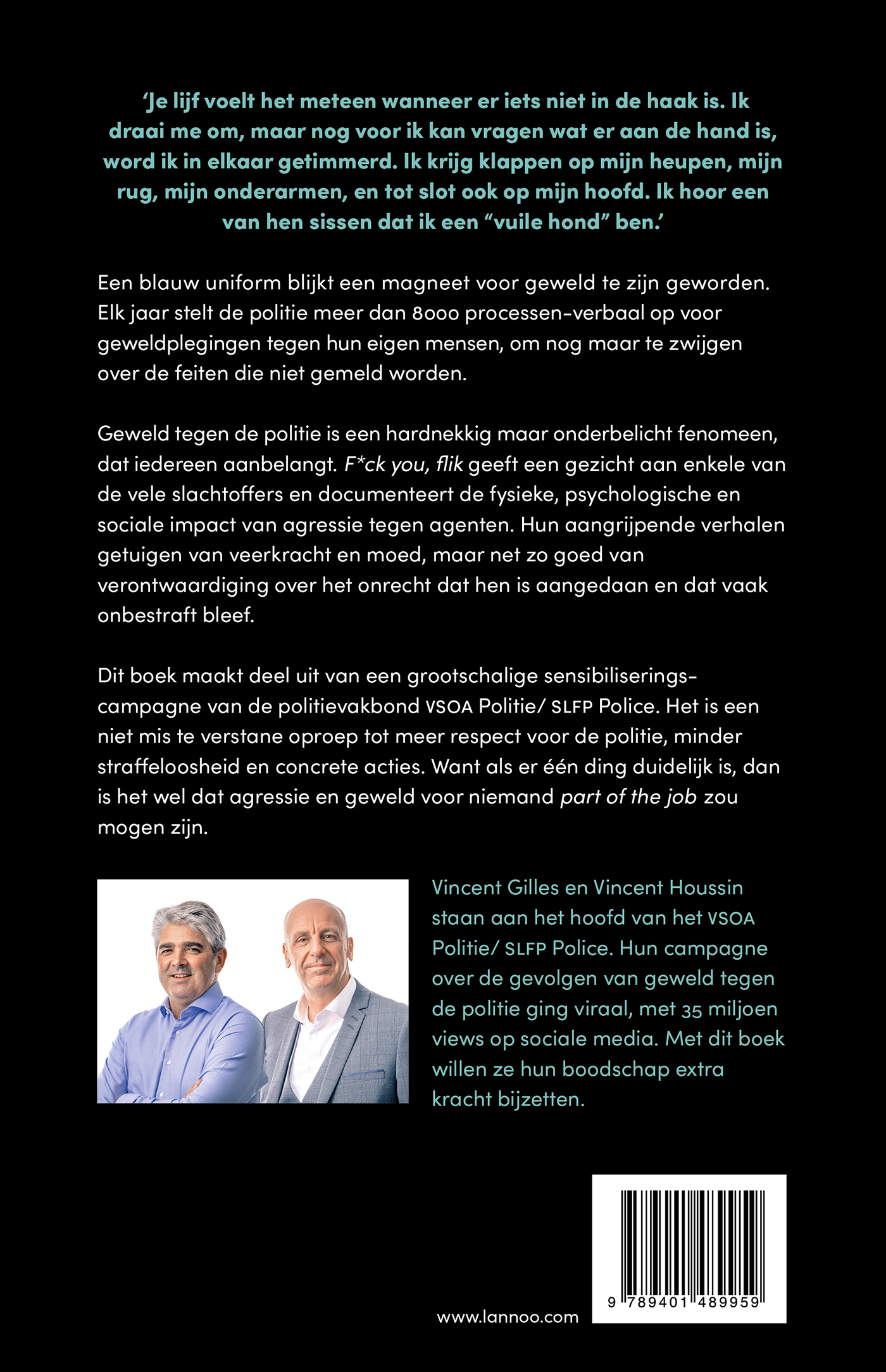 Achterkant van Fuck you flik