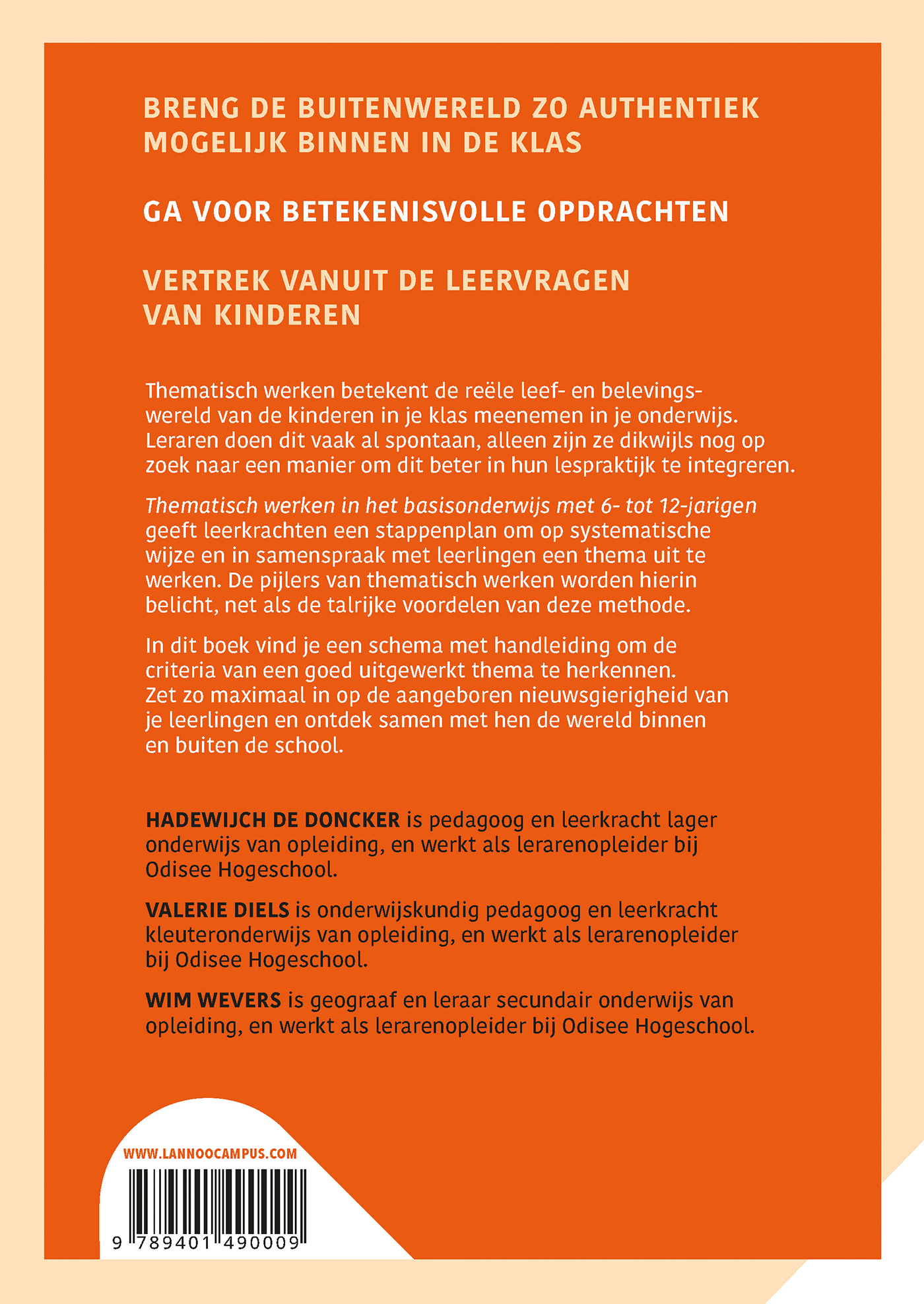 Achterkant van Thematisch werken
