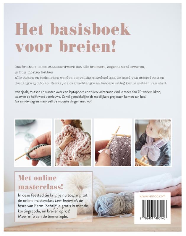 Achterkant van Ons Breiboek - inclusief masterclass