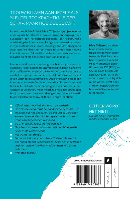 Achterkant van Wat doe ik hier?