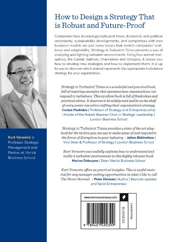Achterkant van Strategy in Turbulent Times