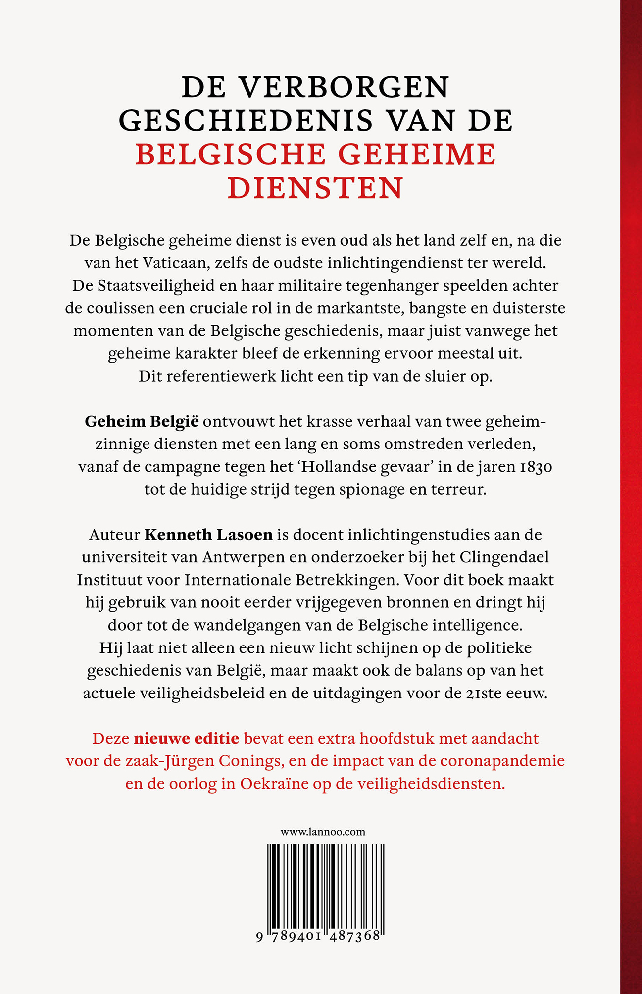 Achterkant van Geheim België