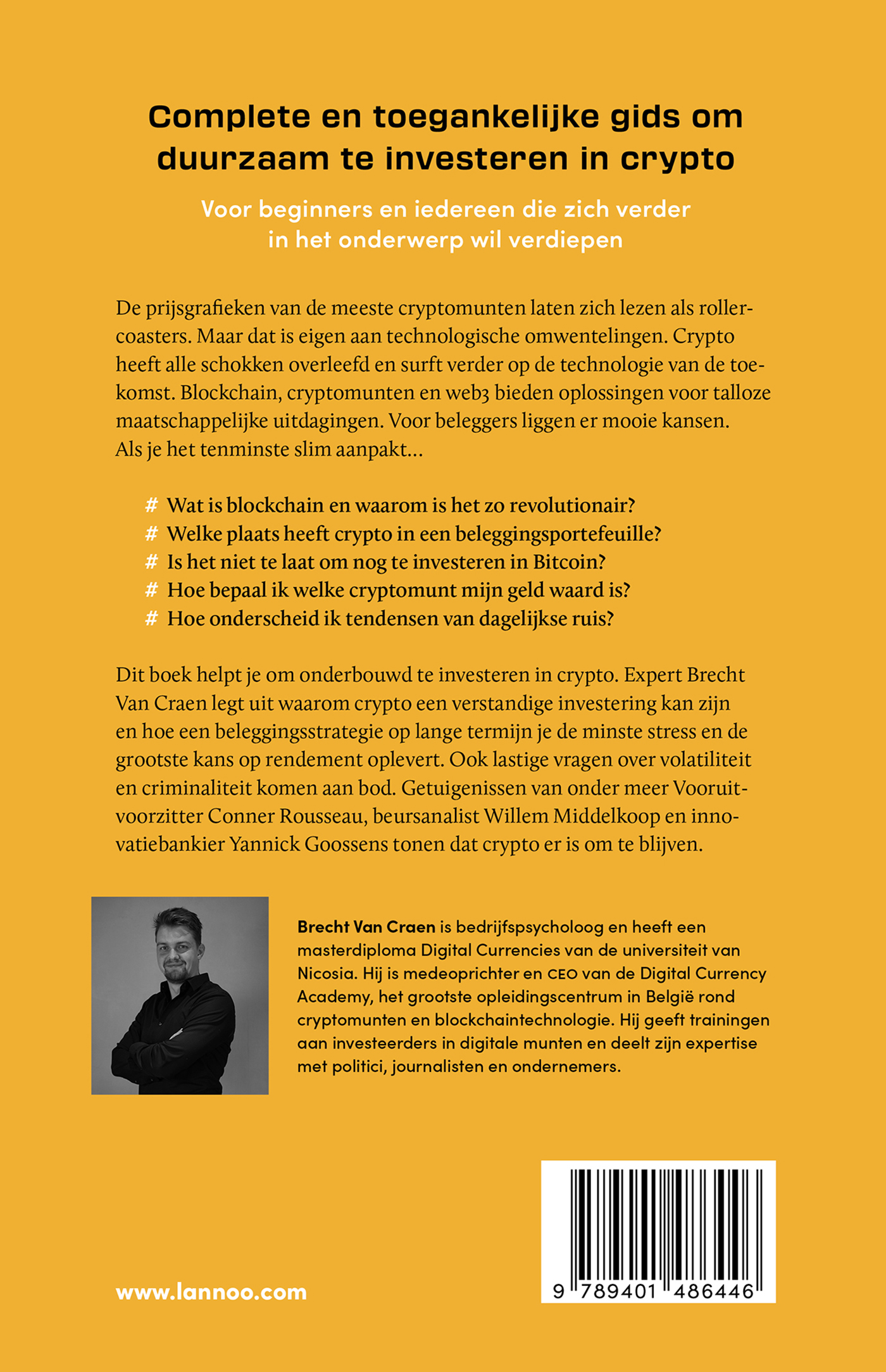 Achterkant van Investeren in crypto
