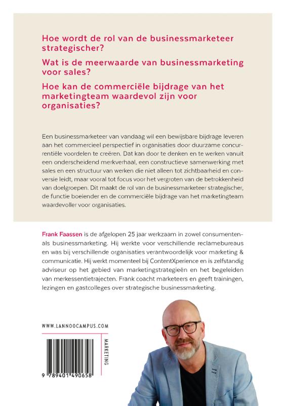Achterkant van De strategische businessmarketeer