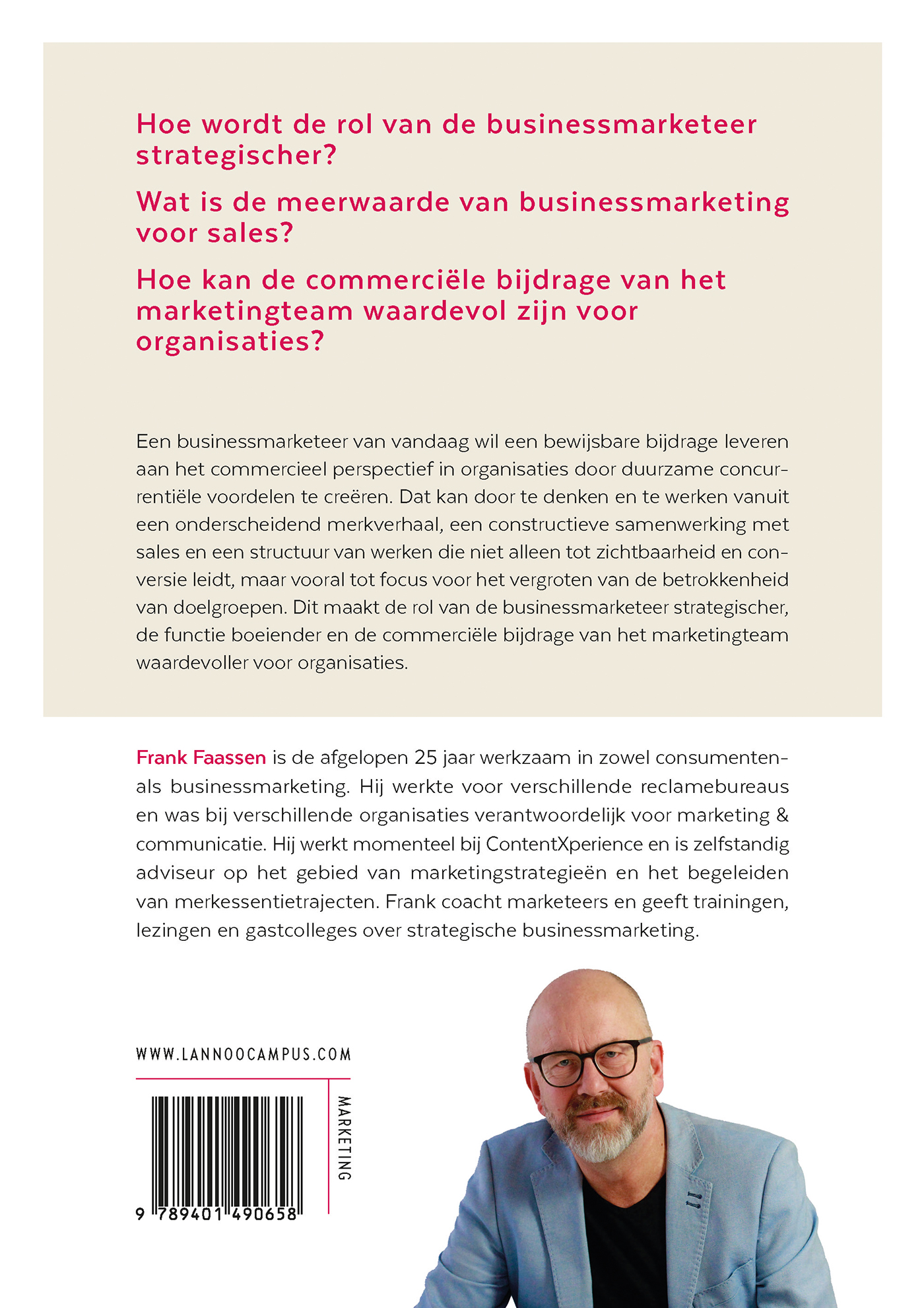 Achterkant van De strategische businessmarketeer