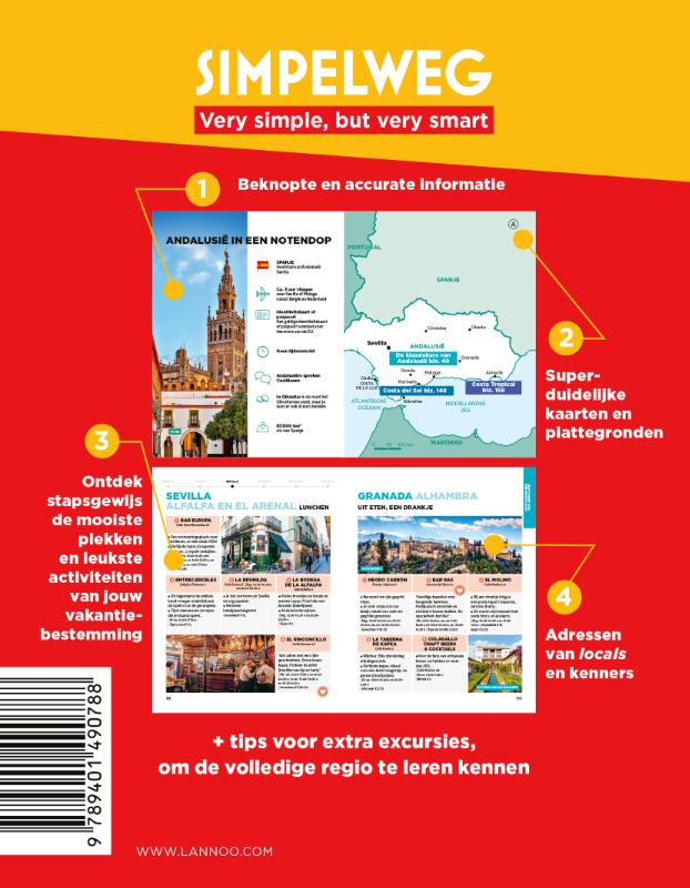 Achterkant van Simpelweg Andalusië