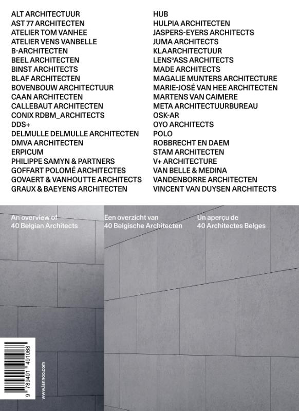 Achterkant van Belgian Architects Today