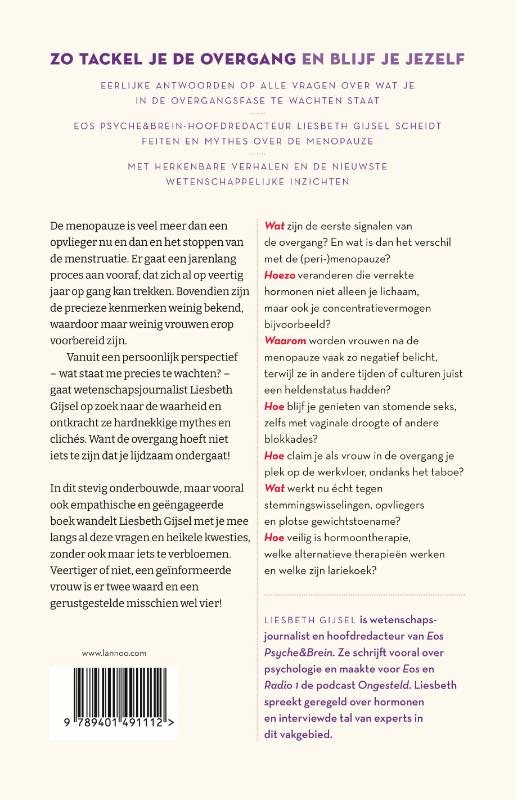 Achterkant van Fuck de menopauze