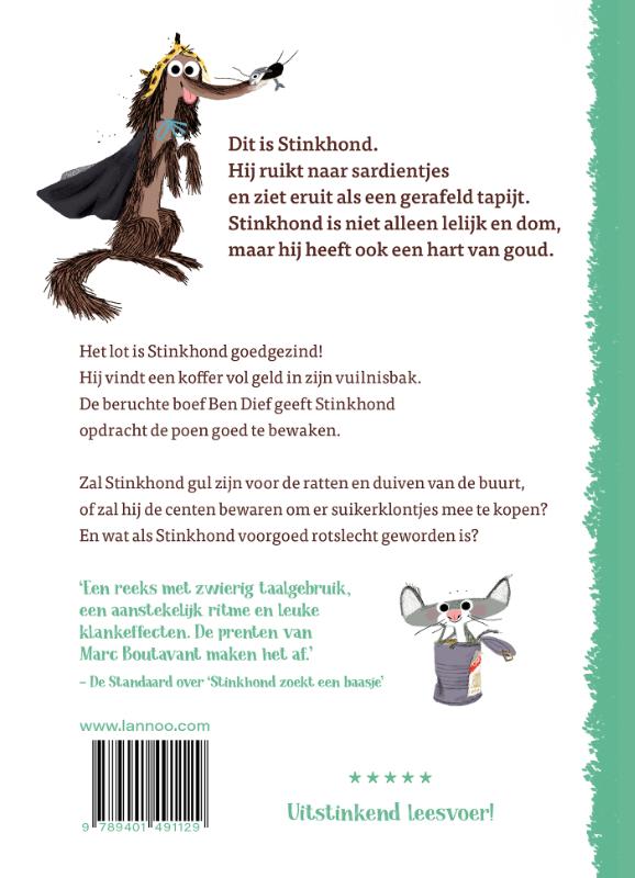 Achterkant van Stinkend rijk