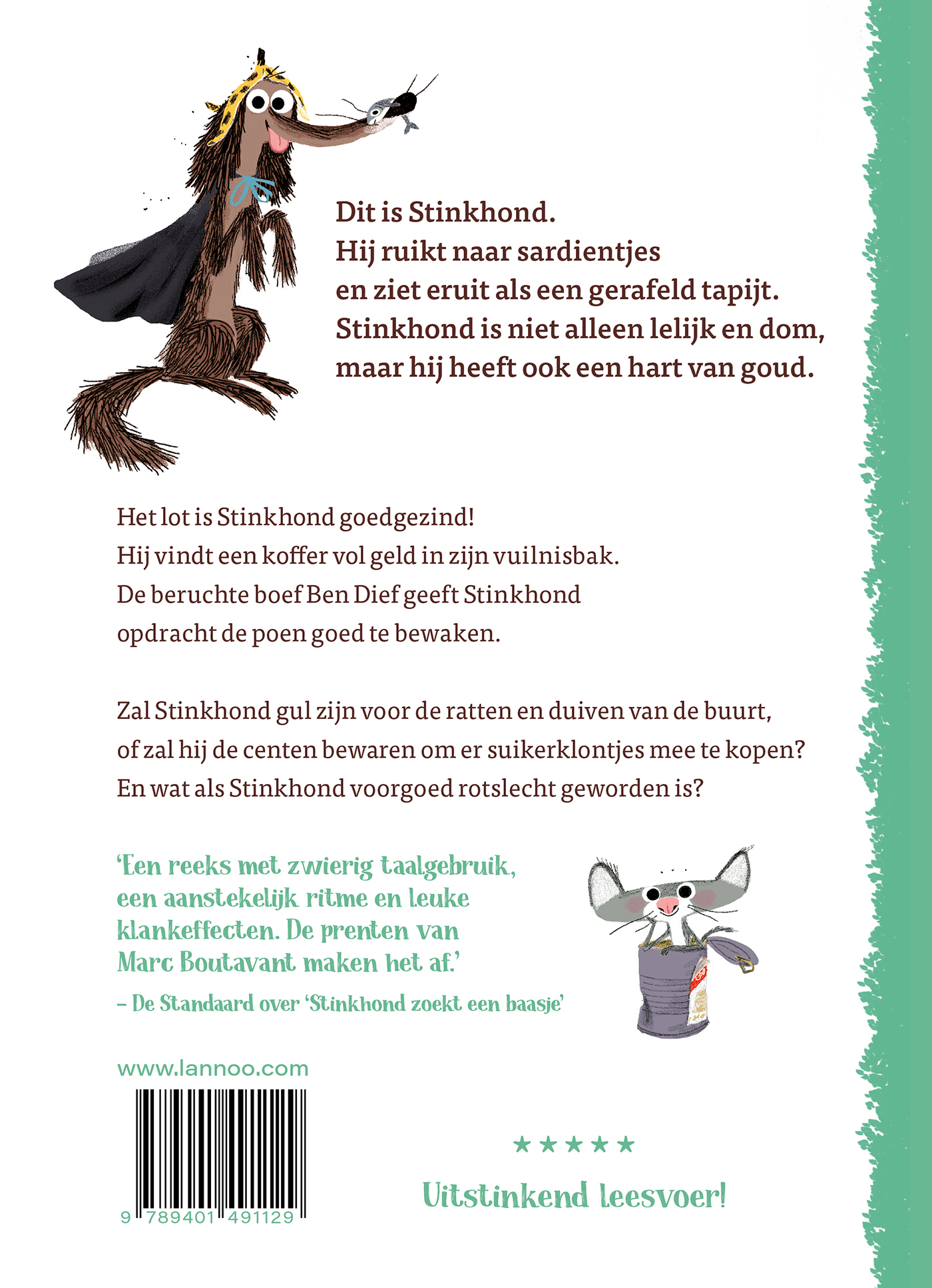 Achterkant van Stinkhond - Stinkend rijk