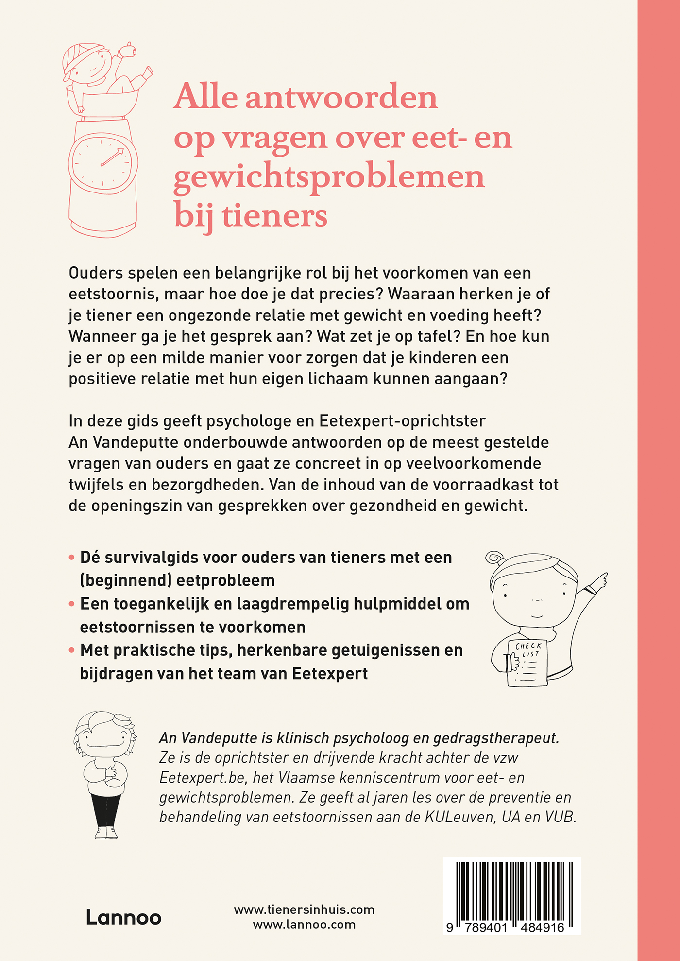 Achterkant van Ben ik te dik, mama?