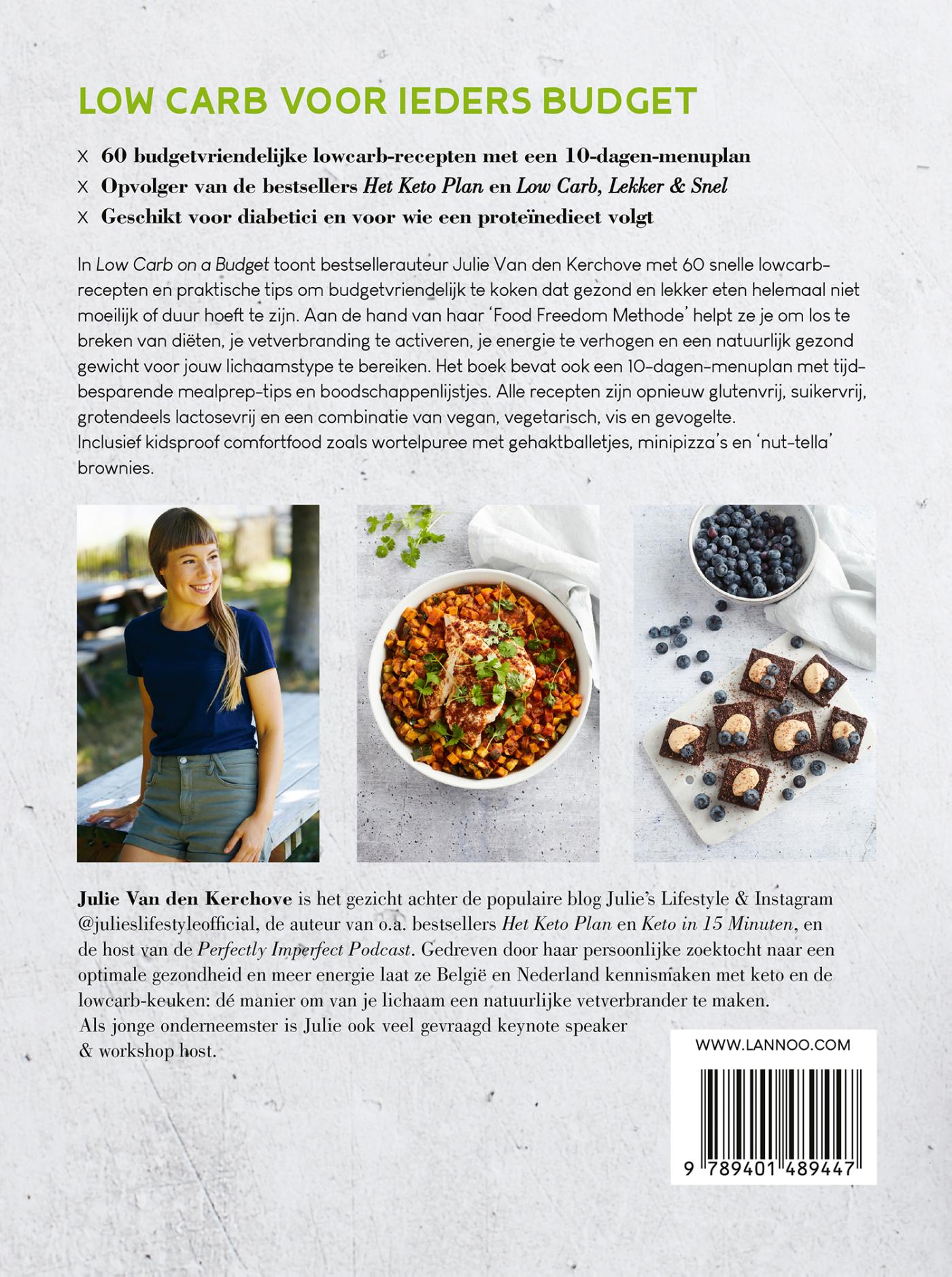 Achterkant van Low carb on a budget
