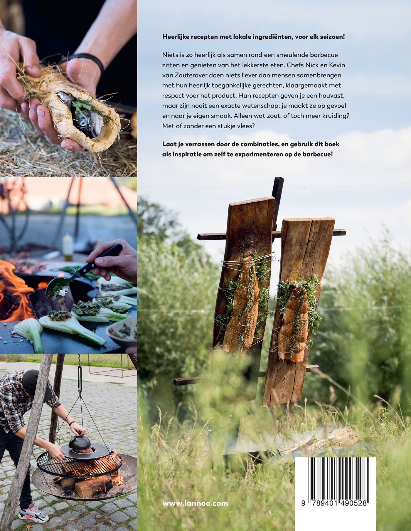 Achterkant van Puur bbq