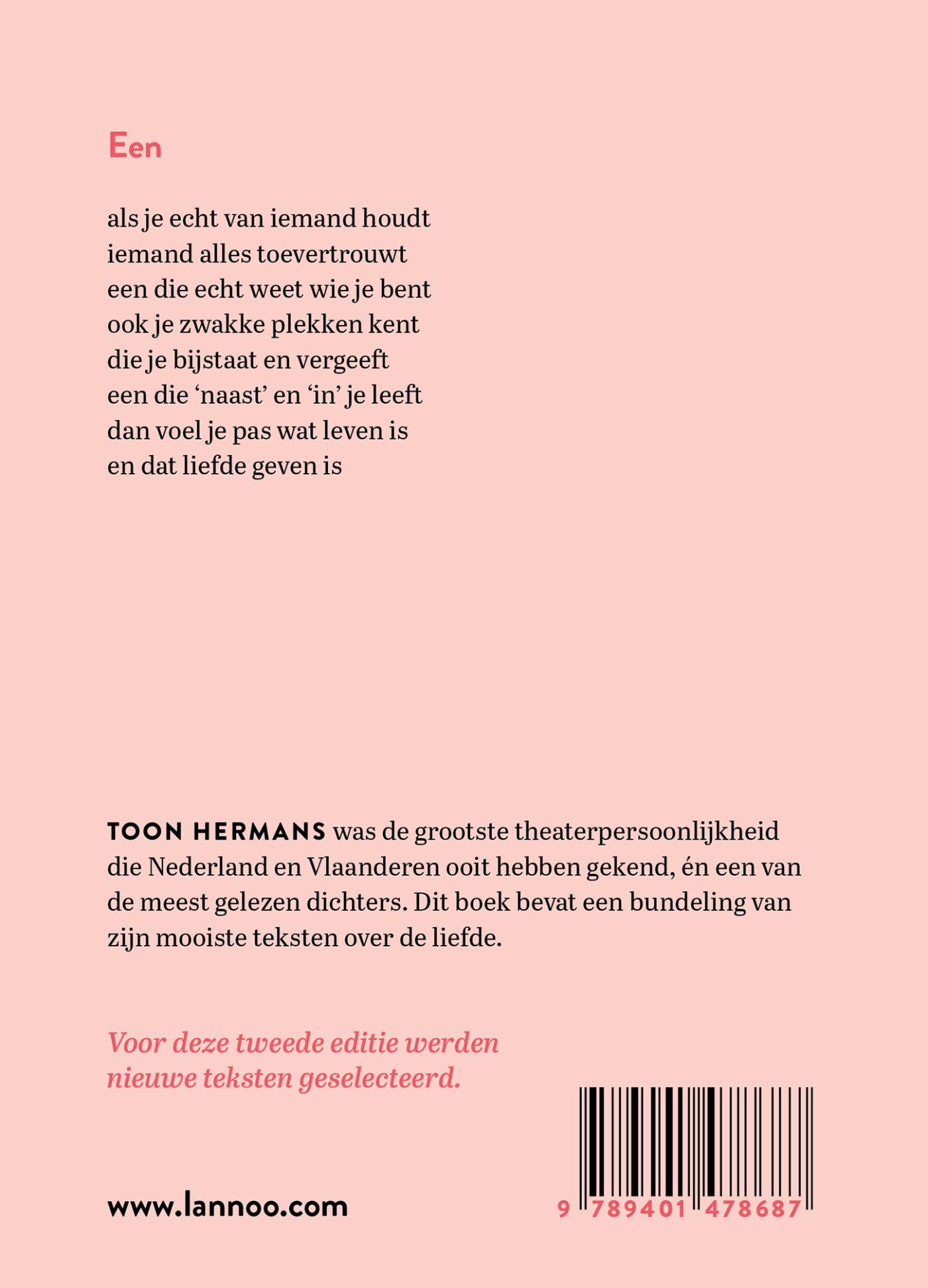Achterkant van Van de liefde wil ik zingen