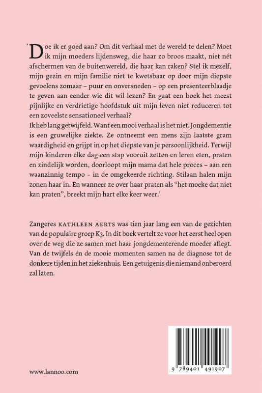 Achterkant van Voor altijd mijn mama