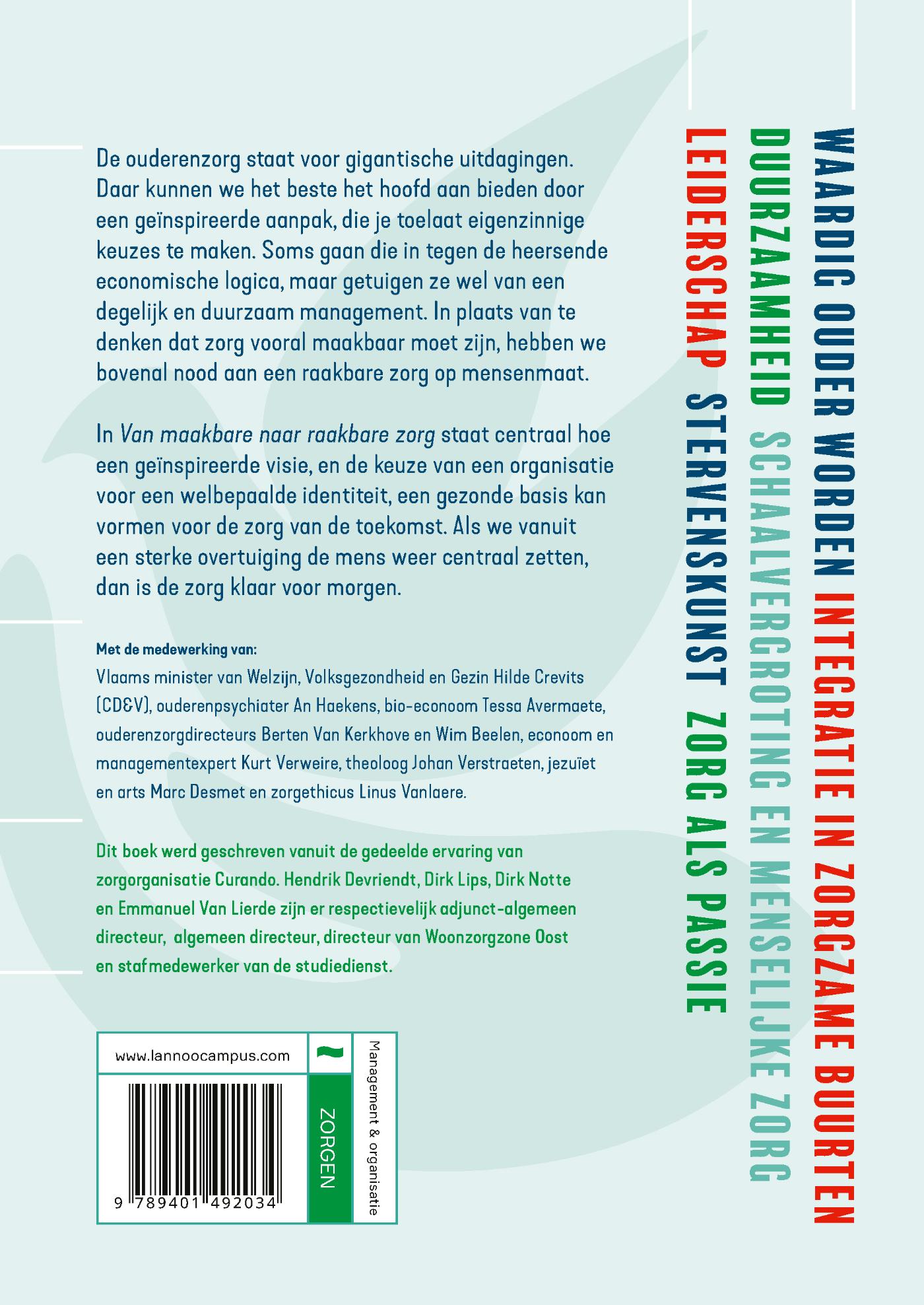 Achterkant van Van maakbare naar raakbare zorg
