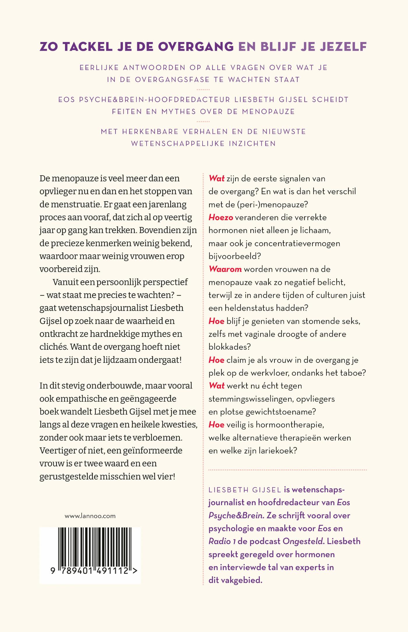 Achterkant van Fuck de menopauze