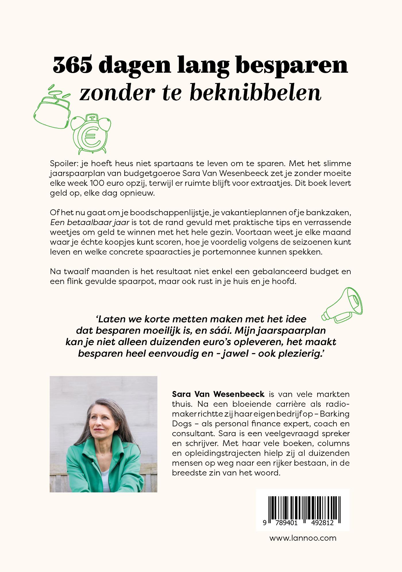 Achterkant van Een betaalbaar jaar