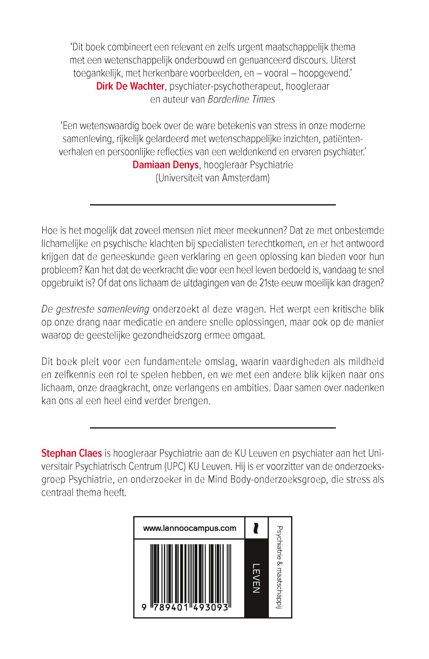 Achterkant van De gestreste samenleving