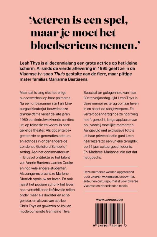 Achterkant van De rollen van mijn leven