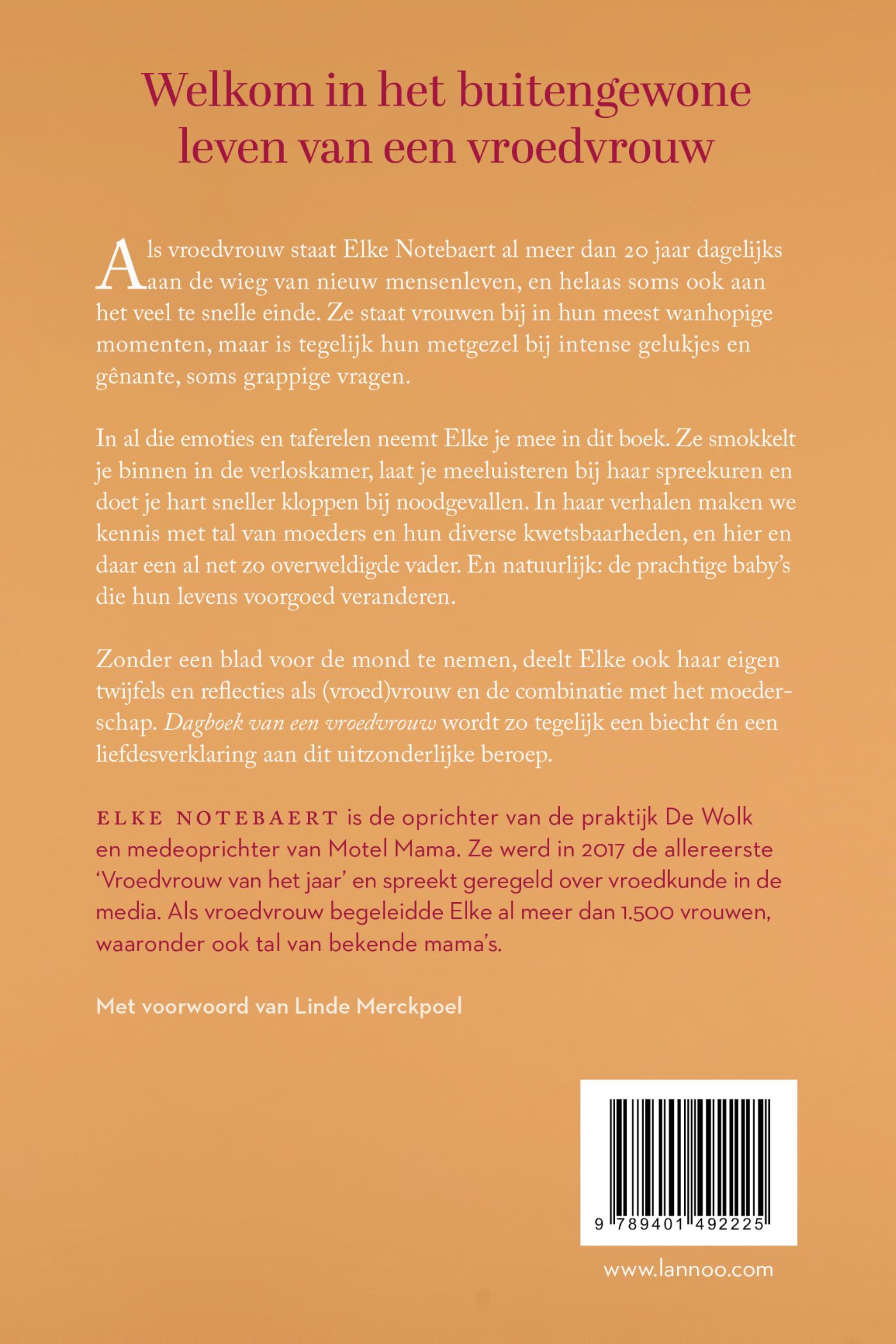 Achterkant van Dagboek van een vroedvrouw