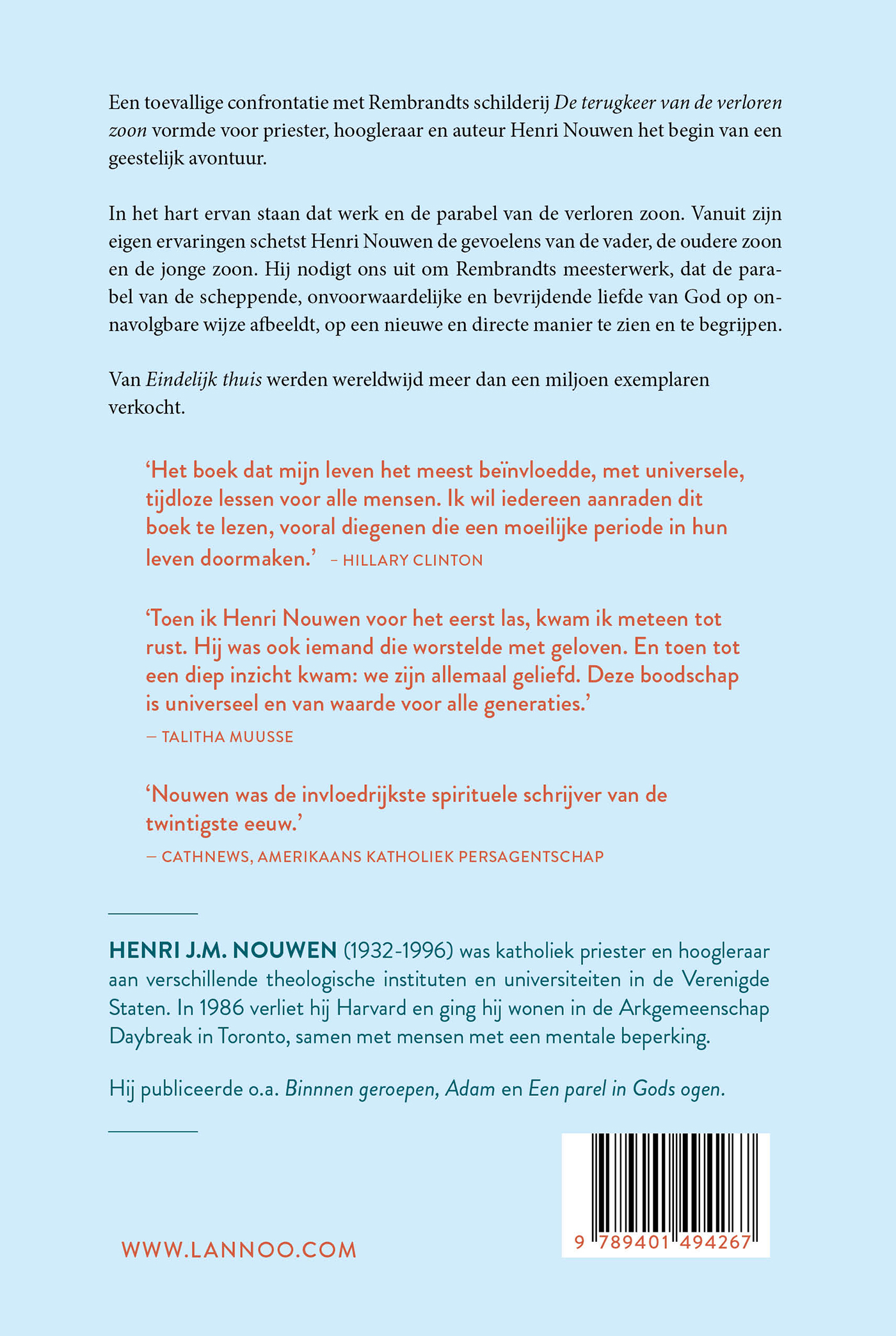 Achterkant van Eindelijk thuis