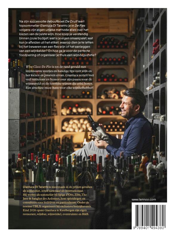 Achterkant van De fles