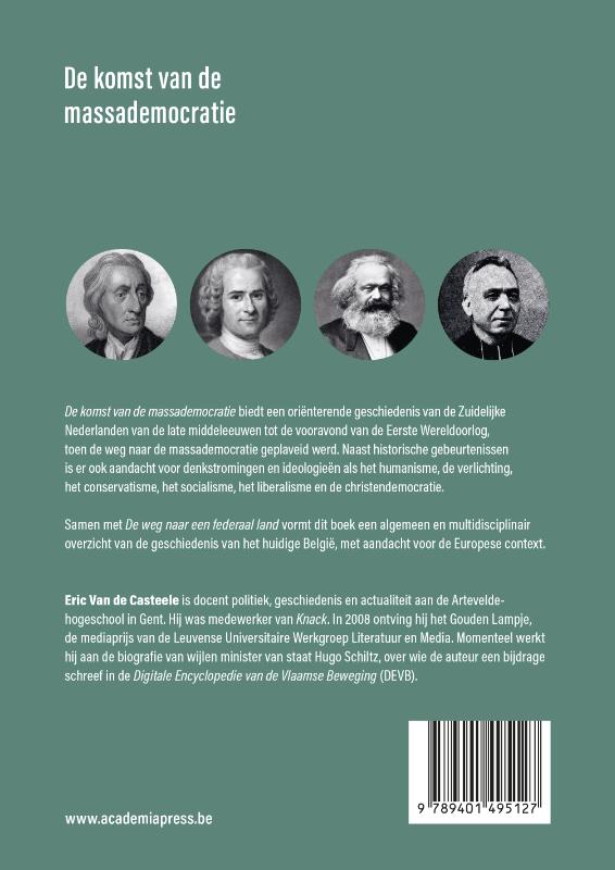 Achterkant van De komst van de massademocratie