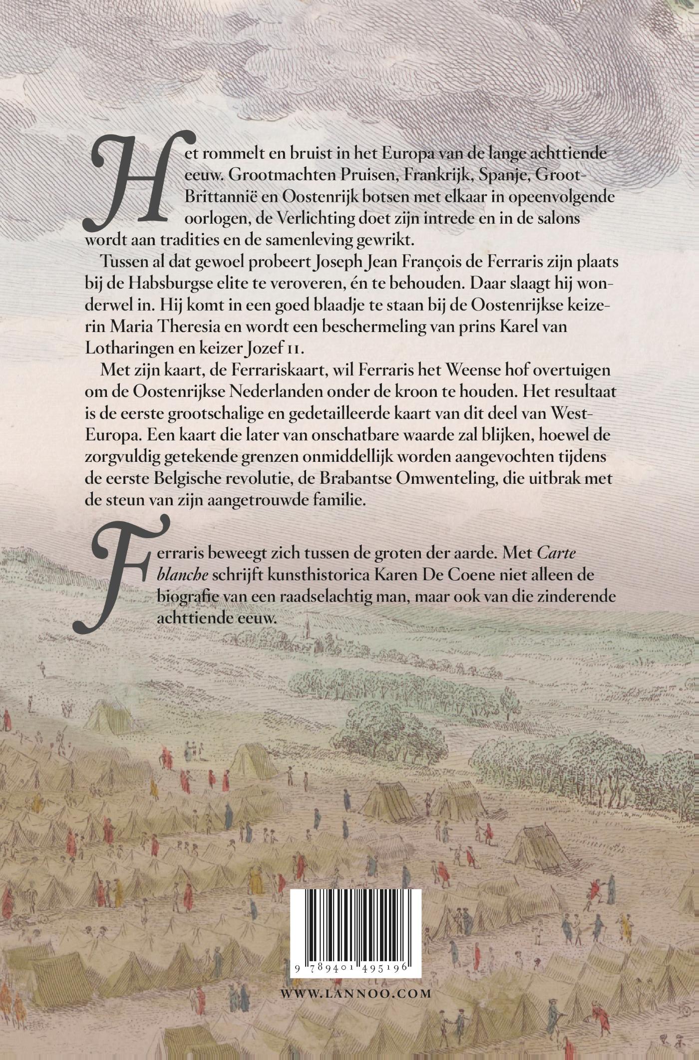 Achterkant van Carte blanche