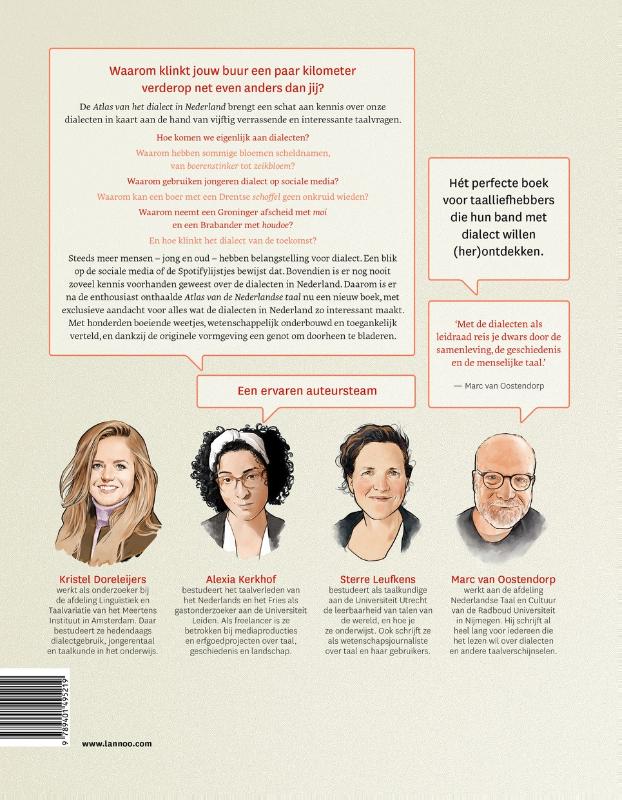 Achterkant van Atlas van het dialect in Nederland