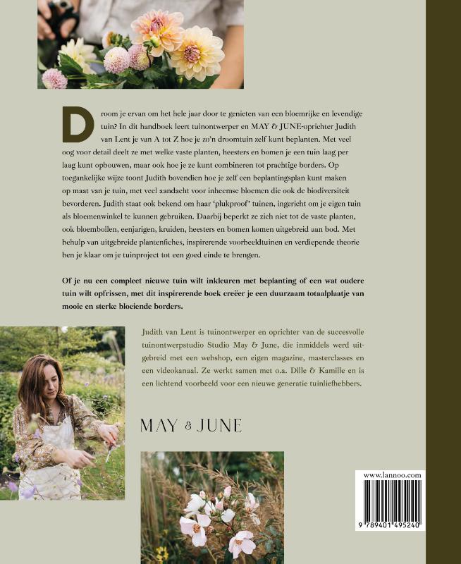 Achterkant van Handboek voor de bloementuin