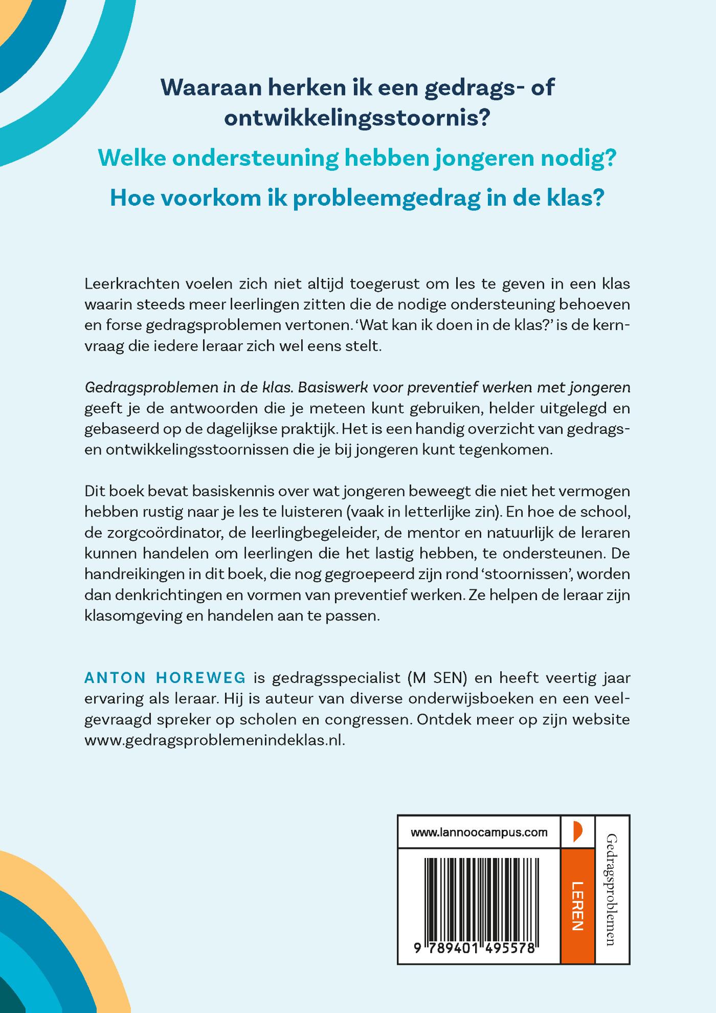 Achterkant van Gedragsproblemen in de klas