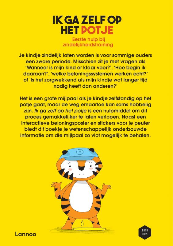Achterkant van Ik ga zelf op het potje