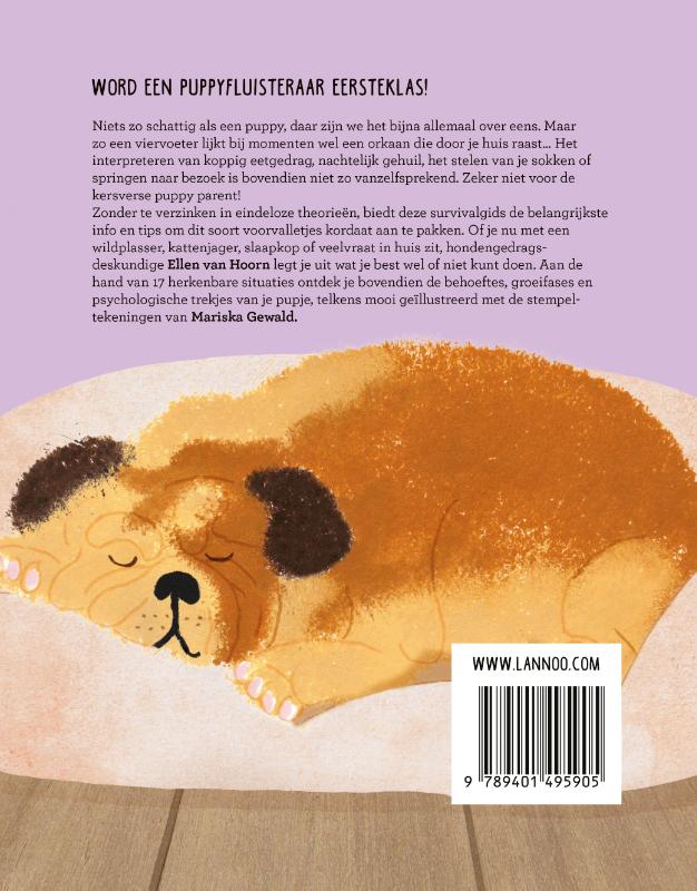 Achterkant van De survivalgids voor puppy parents
