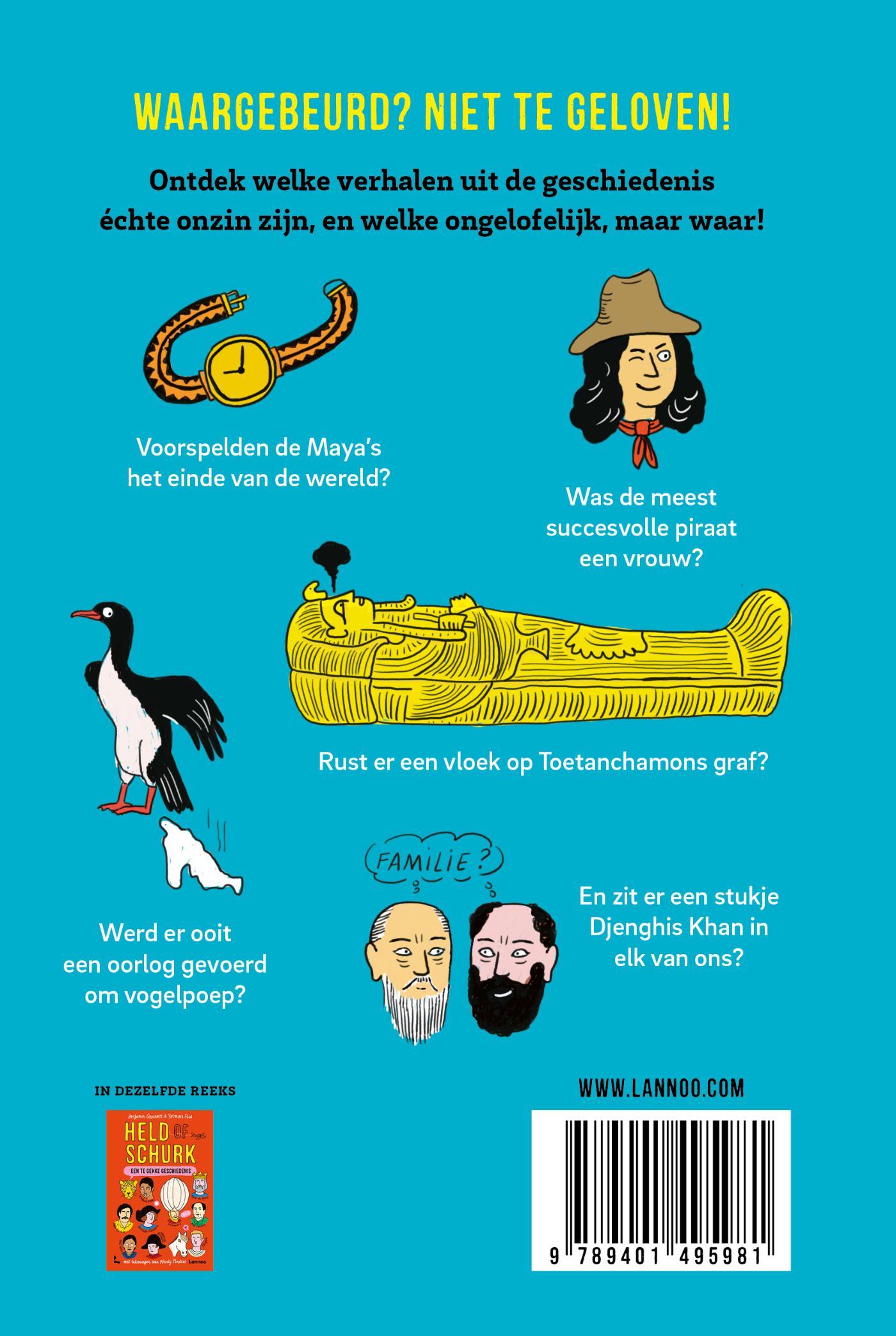 Achterkant van Een te gekke geschiedenis - Echt of fake