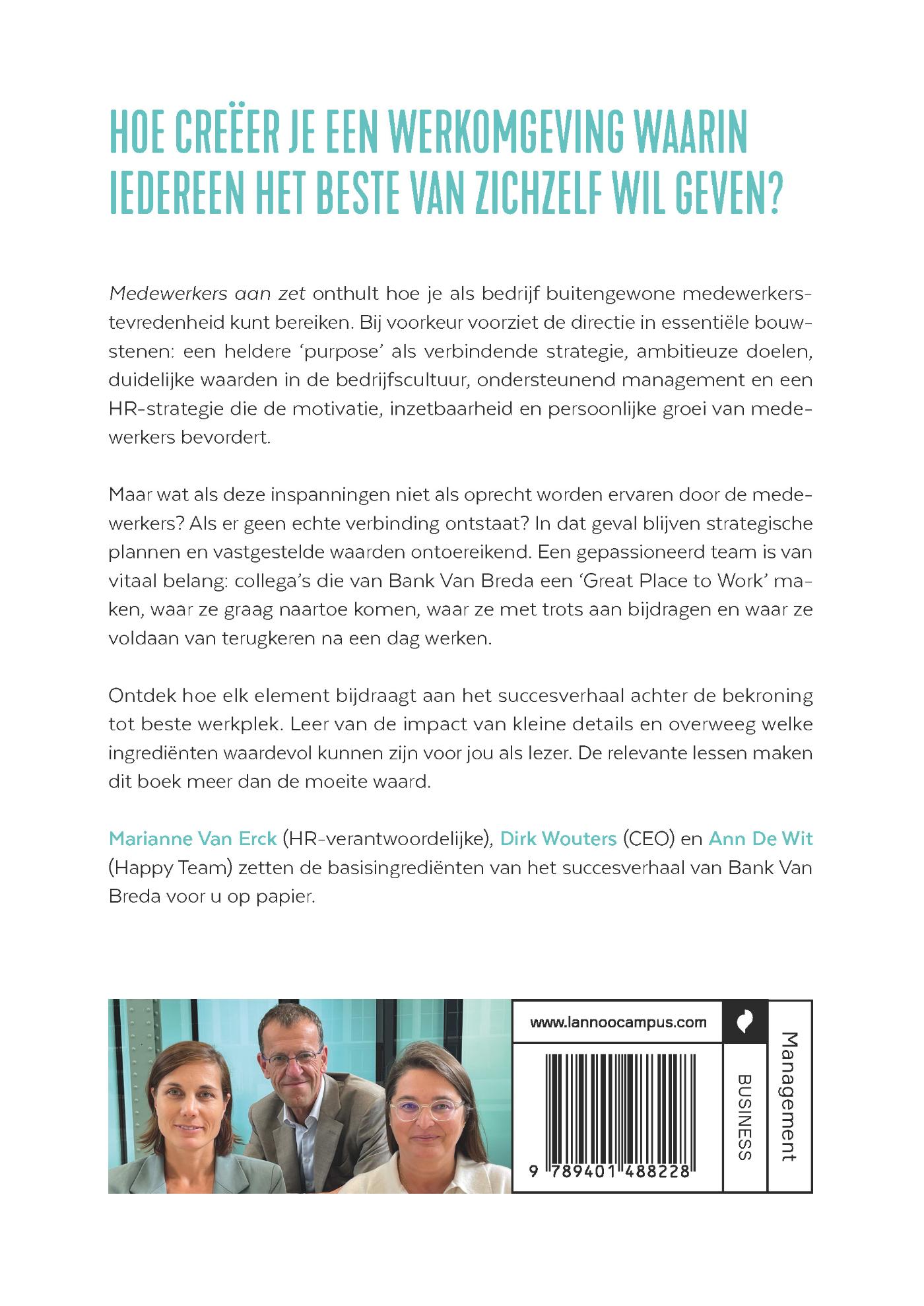 Achterkant van Medewerkers aan zet