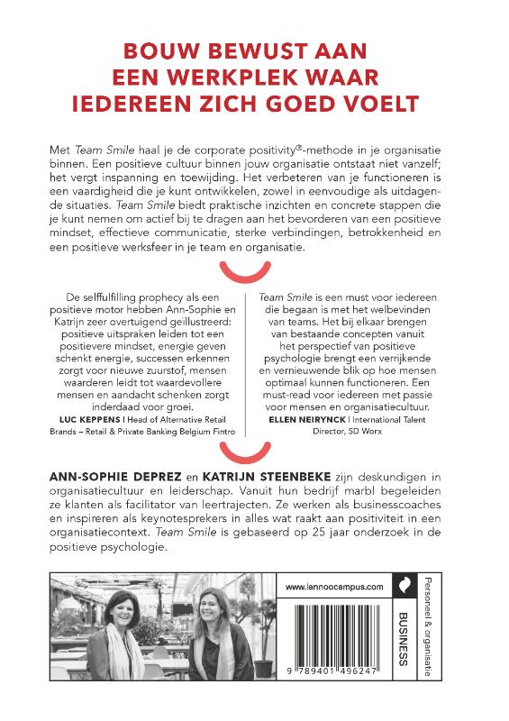 Achterkant van Team Smile