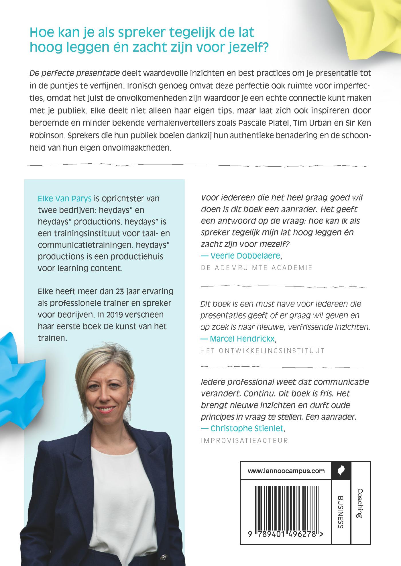 Achterkant van De perfecte presentatie