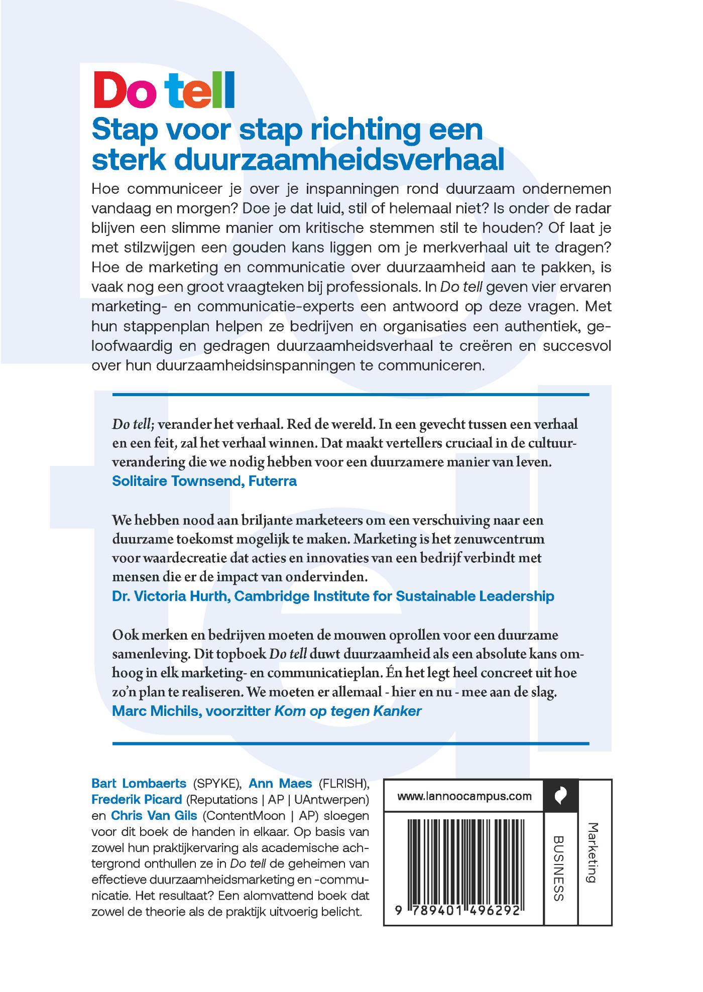 Achterkant van Do tell