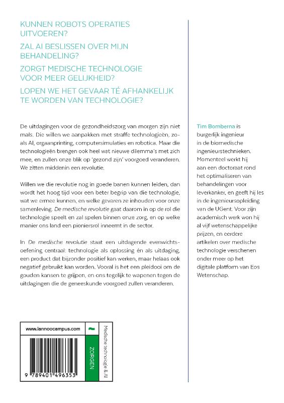 Achterkant van De medische revolutie