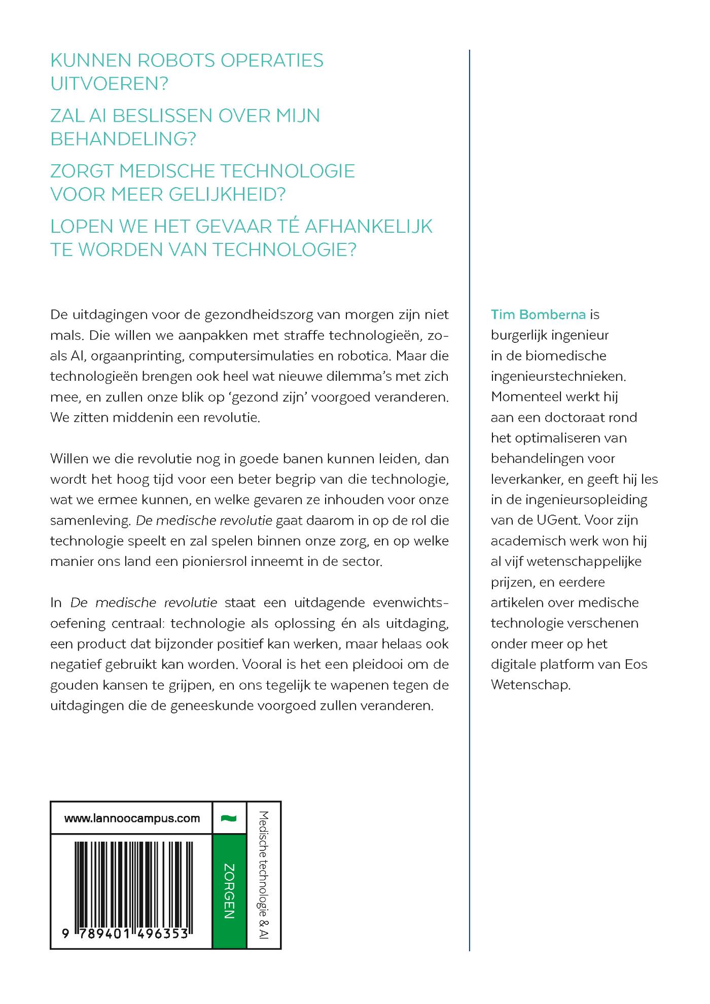 Achterkant van De medische revolutie