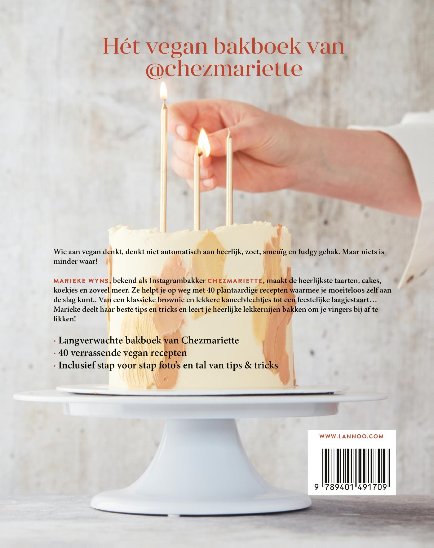 Achterkant van Het vegan bakboek
