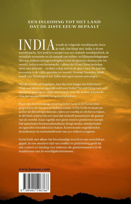 Achterkant van India