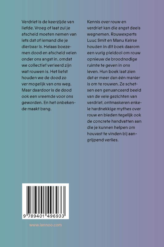 Achterkant van Rouwen is liefde